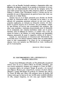 Portada:El descubrimiento del antiprotón o protón negativo / Francisco Pérez Navarro