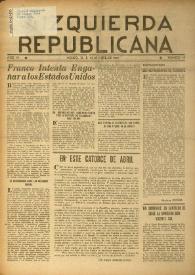 Portada:Año VI, núm. 49, 20 de abril de 1949