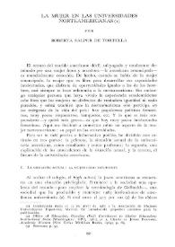 Portada:La mujer en las universidades norteamericanas / por Roberta Salper de Tortella