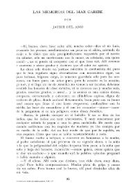 Portada:Las memorias del Mar Caribe / por Javier del Amo