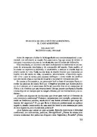 Portada:En busca de una conciencia nacional. El caso argentino / Solomon Lipp