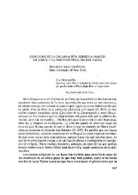 Portada:\"Ejercicios de la Encarnación\": Sobre la imagen de María y la decisión final de Sor Juana / Georgina Sabat de Rivers