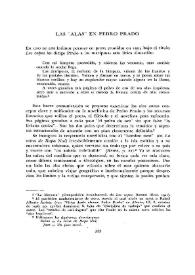 Portada: Las «alas» en Pedro Prado  / Kurt L. Levy