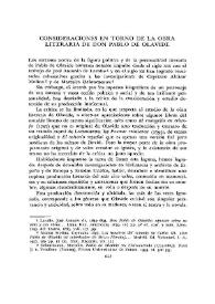Portada:Consideraciones en torno a la obra literaria de don Pablo de Olavide  / Estuardo Núñez