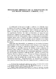 Portada:Significado histórico de la sublevación de los indios zendales (Chiapas, 1712)  / André Saint-Lu