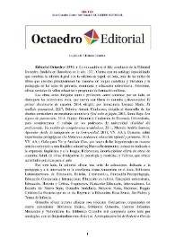 Portada:Editorial Octaedro (1991-) [Semblanza] / Blanca Ripoll Sintes