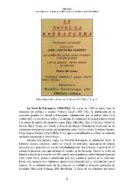 Portada:La Novel·la Estrangera (1924-1925) [Semblanza] / Jordi Chumillas i Coromina