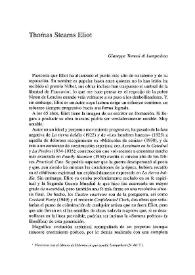 Portada:Thomas Stearns Eliot / Giuseppe Tomasi Di Lampedusa; traducción de Leonardo Valencia