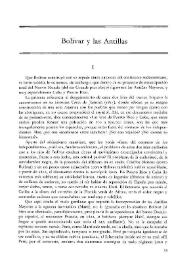 Portada:Bolívar y las Antillas / César Leante
