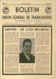 Portada:Núm. 133, noviembre de 1955