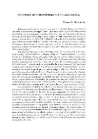 Portada:The perils of interpreting "Fortunata's" dream / Veron A. Chamberlin