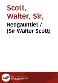 Portada:Redgauntlet / [Sir Walter Scott]