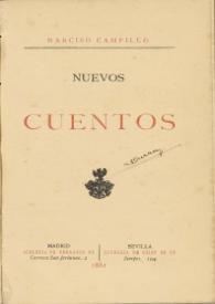 Portada:Nuevos cuentos / Narciso Campillo