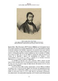 Portada:Ignacio Boix y Blay (Tarragona, 1807-Valencia, 1862) [Semblanza] / Ana Peñas Ruiz