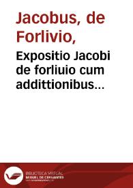 Portada:Expositio Jacobi de forliuio cum addittionibus Marsilij super aphorismos hyppocratis et questiones eorundem