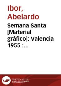 Portada:Semana Santa [Material gráfico]: Valencia 1955 : Distrito marítimo