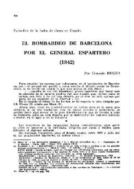 Portada:El bombardeo de Barcelona por el General Espartero (1842) / Gonzalo Brezo