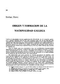 Portada:Origen y formación de la nacionalidad gallega / Santiago Álvarez