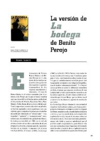 Portada:La versión de "La bodega" de Benito Perojo / Román Gubern