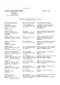 Portada:Attachment 2. American Fulbrigh-Hays grantees 1980-81 Academic Year