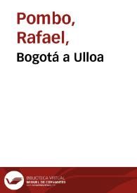 Portada:Bogotá a Ulloa