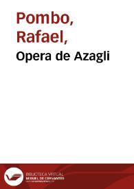 Portada:Opera de Azagli