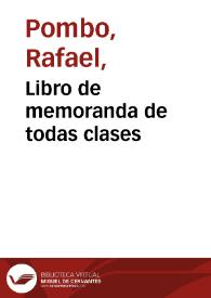 Portada:Libro de memoranda de todas clases