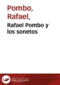 Portada:Rafael Pombo y los sonetos