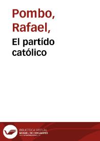 Portada:El partído católico