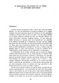 El problema religioso en la obra de Antonio Machado / Ángel Martínez Blasco