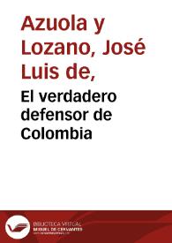 Portada:El verdadero defensor de Colombia