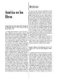 Portada:Cuadernos Hispanoamericanos, núm. 553-554 (julio-agosto 1996). América en los libros