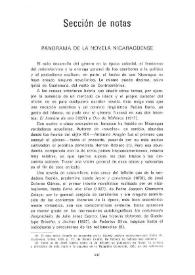 Portada:Panorama de la novela nicaragüense / Jorge Eduardo Arellano