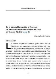Portada:De la paramilitarización al fracaso: las insurrecciones sociales de 1934 en Viena y Madrid / Sandra Souto Kustrín