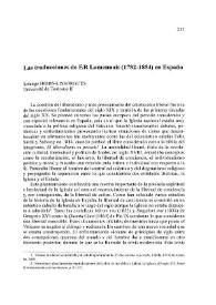 Portada:Las traducciones de F. R. Lamennais (1782-1854) en España / Solange Hibbs-Lissorgues