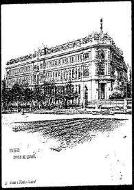 Portada:Tarjeta postal de Justo Rius a Rafael Altamira. Madrid, 23 de abril de 1910 