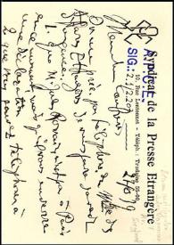 Portada:Carta del Syndicat de la Presse Etrangère a Carlos Esplá. 27 de octubre de 1939