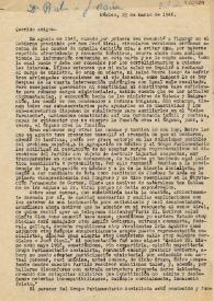Portada:Carta de Indalecio Prieto a Luis Jiménez se Asúa. México D. F., 13 de marzo de 1946