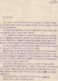 Portada:Carta de Julio Álvarez del Vayo al Presidente de las Cortes. París, 28 de junio de 1950
