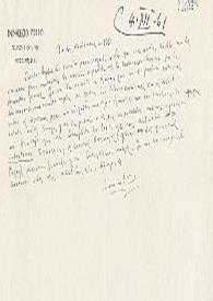 Portada:Carta de Indalecio Prieto a Carlos Esplá. México, D. F., 30 de noviembre de 1961
