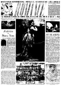 Portada:Año I, núm. 13, 1 de agosto de 1940