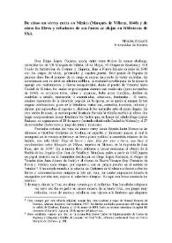 Portada:De cómo un virrey entra en México (Marqués de Villena, 1640) y de cómo los libros y relaciones de sus fastos se alojan en bibliotecas de USA / Miguel Zugasti