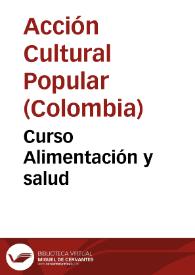 Portada:Curso Alimentación y salud