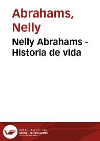 Portada:Nelly Abrahams - Historia de vida