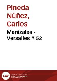 Portada:Manizales - Versalles # 52