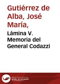 Portada:Lámina V. Memoria del General Codazzi