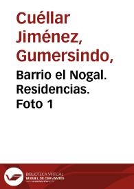 Portada:Barrio el Nogal. Residencias. Foto 1