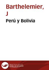 Portada:Perú y Bolivia