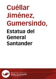 Portada:Estatua del General Santander