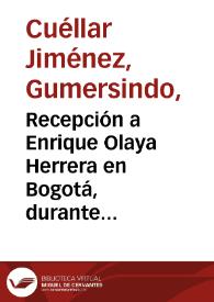 Portada:Recepción a Enrique Olaya Herrera en Bogotá, durante su gira electoral. Foto 2